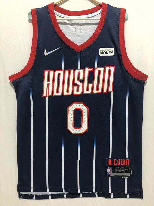 Men Houston Rockets #0 Green Dark blue 2022 City Edition Nike NBA Jersey